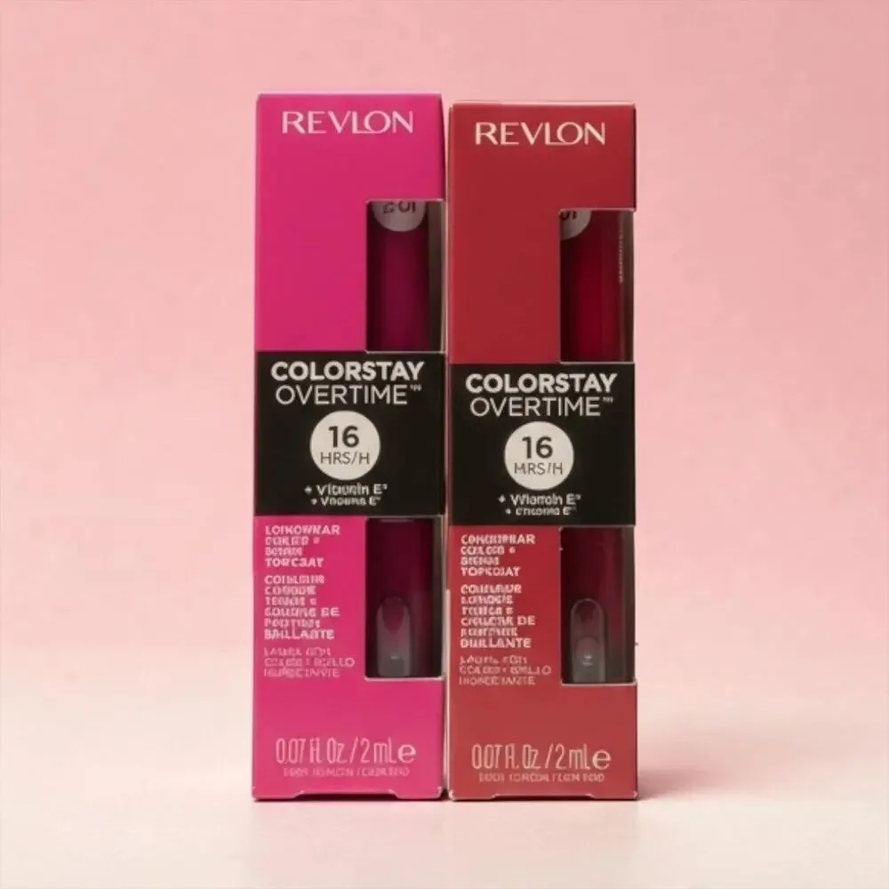 Revlon Colorstay 16 Hours Longwear Color and Shine Topcoat Set of 2 NWT